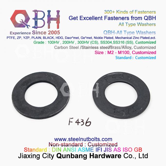 QBH DIN125 DIN127 F436 F436M F959 F959M DIN434 DIN436 NFE25-511 Tất cả các loại Vòng đệm phẳng hình tròn thon có răng hình tròn 3